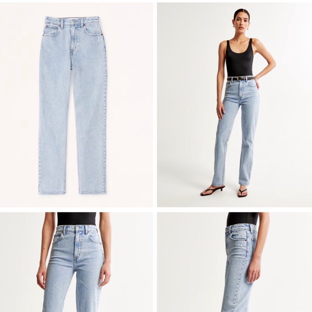 Abercrombie Ultra High Rise 90s Straight Jean in Size 4